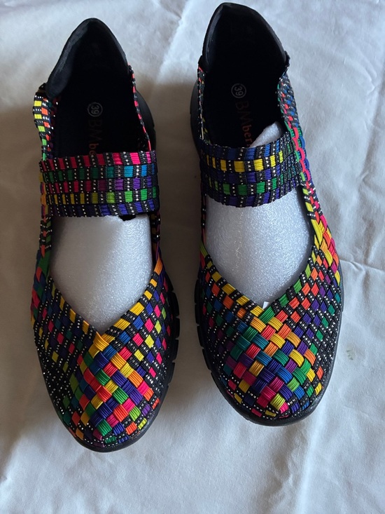 bernie mev. Shoes - bernie mev. Multicolor Woven Mary Jane Flats